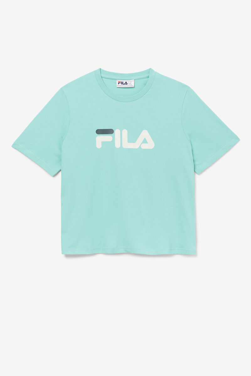 Women's Fila Miss Eagle T Shirts Blue Turquoise | pfs5gD75nBU