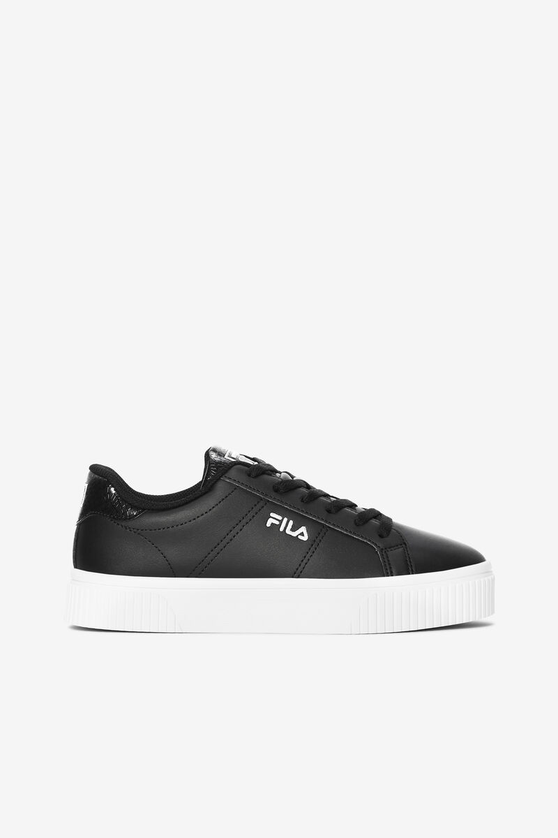 Women's Fila Panache Snakeskin Sneakers Black / Black / White | H1hYRFYWVQp