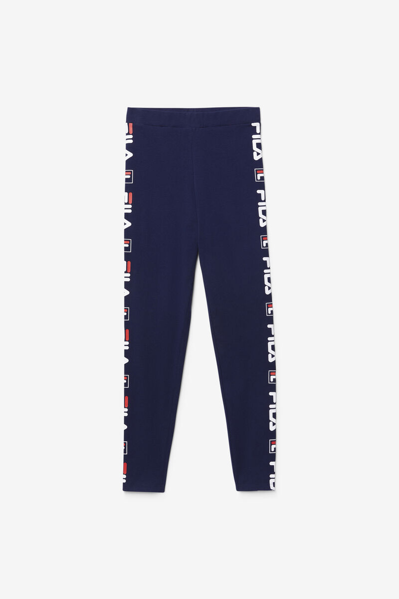 Women's Fila Parma Legging Leggings Navy / White / Red | YskVu5kVzde