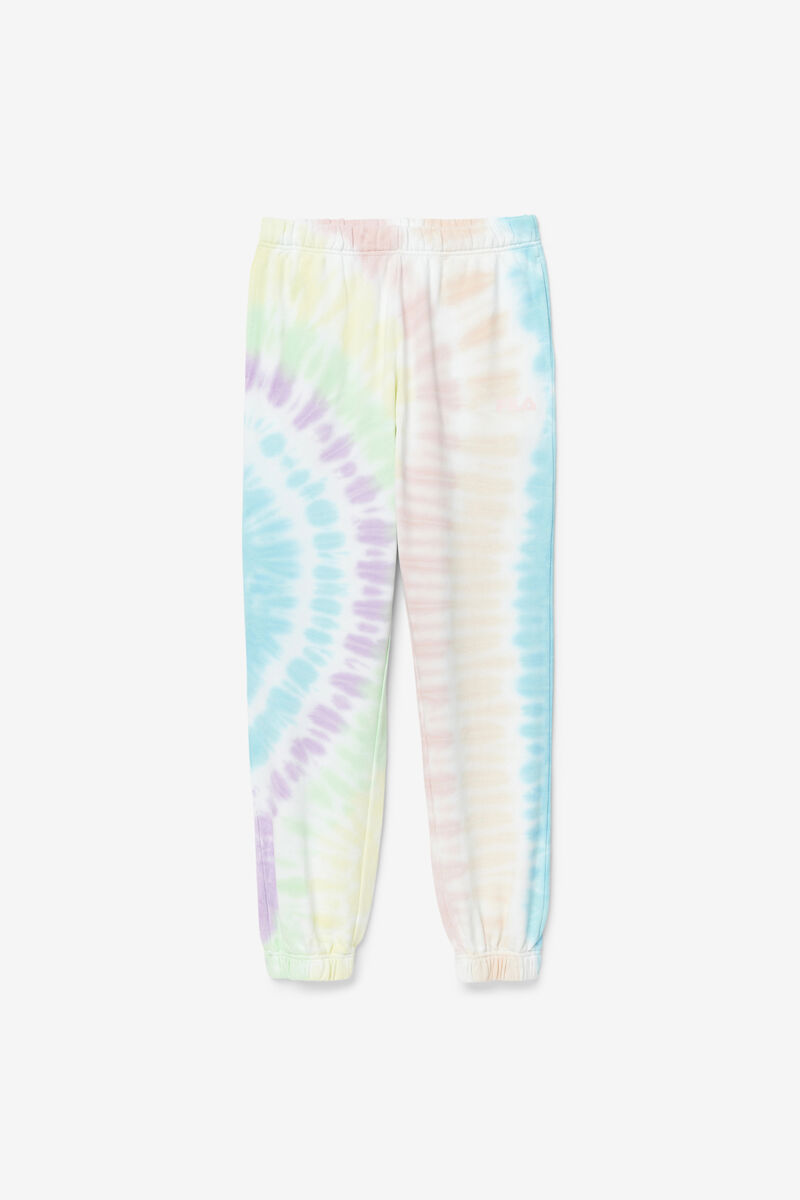 Women's Fila Raleigh Tie Dye Jogger Pants Cream | 1P4W3jRSJBd