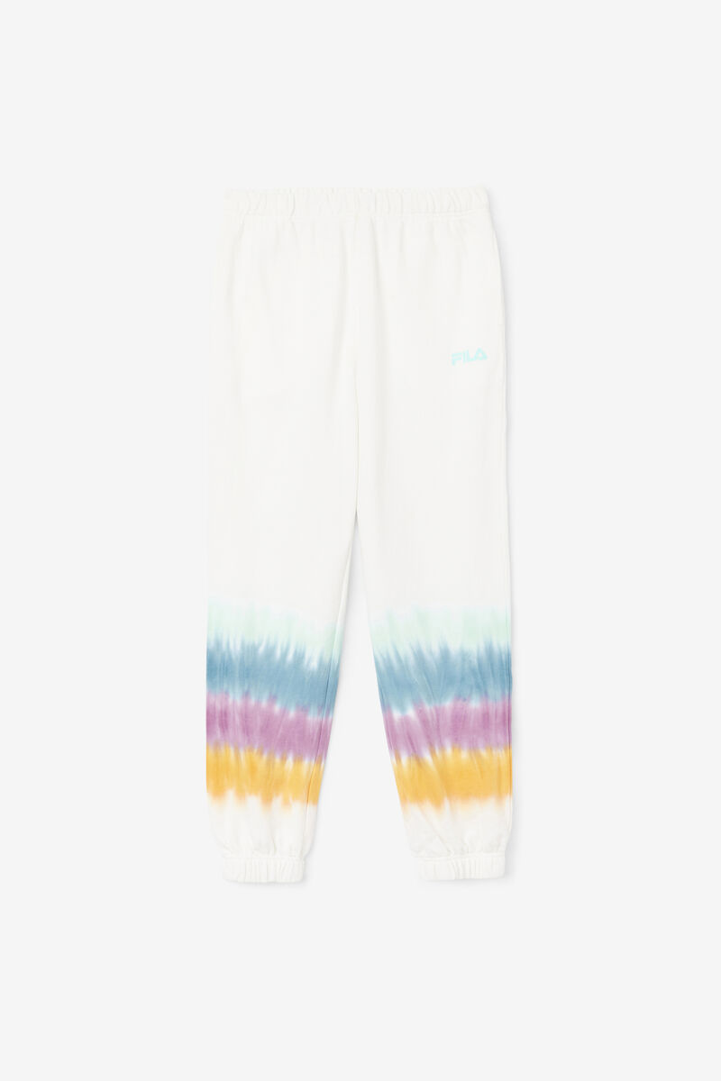 Women's Fila Raleigh Tie Dye Jogger Pants White | VOkHZOBx4Zg
