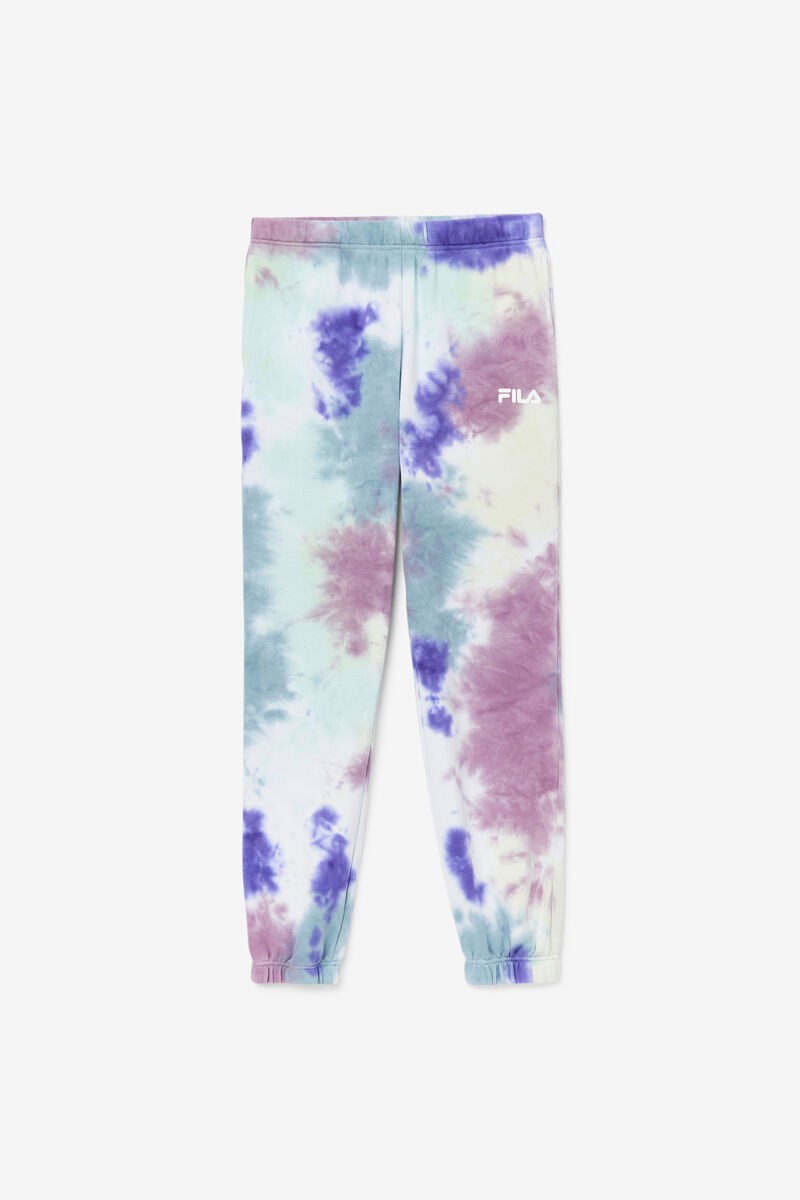 Women's Fila Raleigh Tie Dye Jogger Pants Blue | iMDG8iYERJI