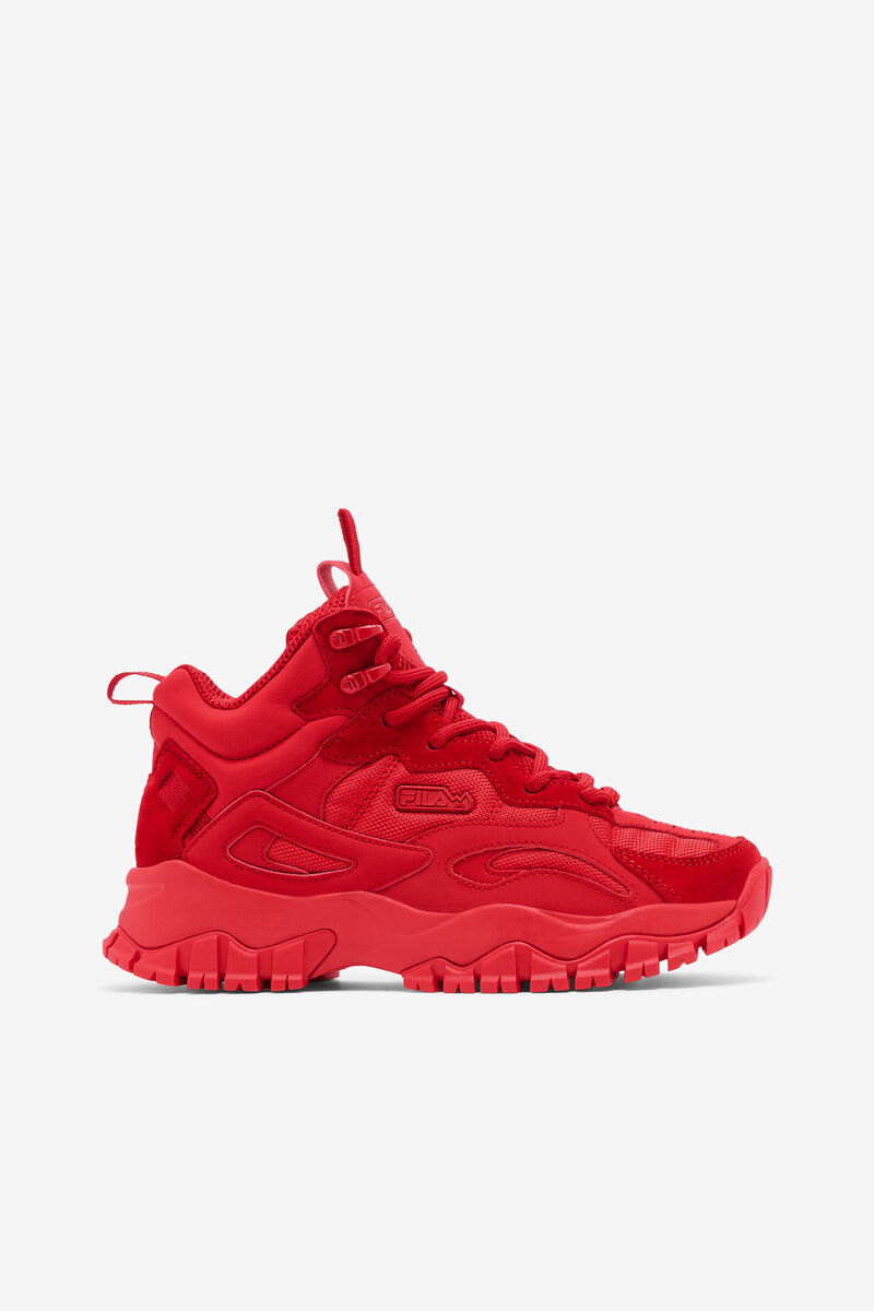 Women's Fila Ray Tracer Tr 2 Mid Sport Shoes Red / Red / Red | 6pLmmJYaaoS