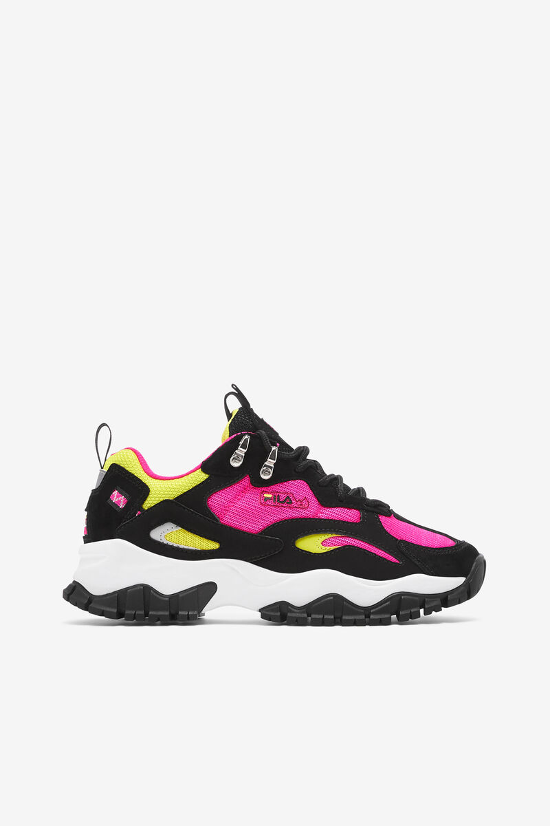 Women's Fila Ray Tracer Tr 2 Sport Shoes Black / White / Pink | aoxyO1mOabw
