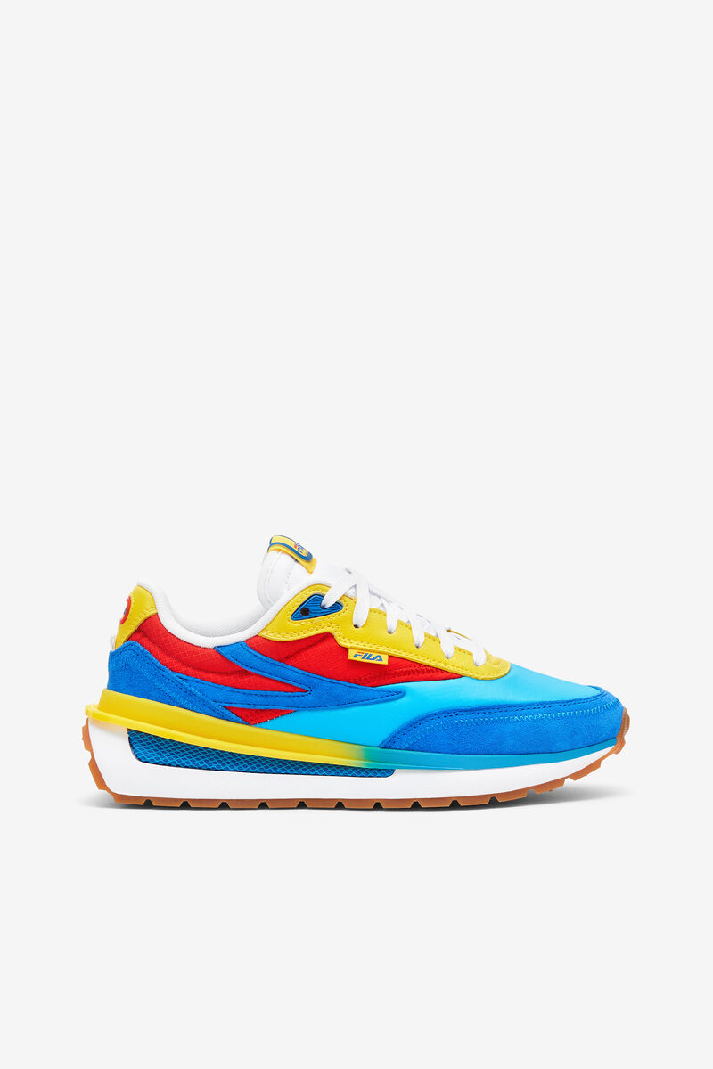 Women's Fila Renno Sneakers Blue / Blue / Red | 2Ch6Ov1a9MB