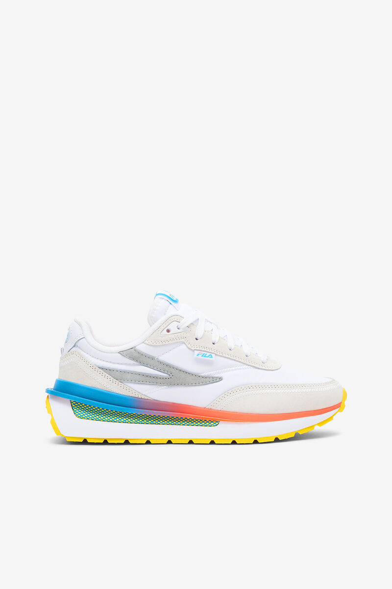 Women's Fila Renno Sneakers White / Blue / Lemon | YTtvaf8LD7F