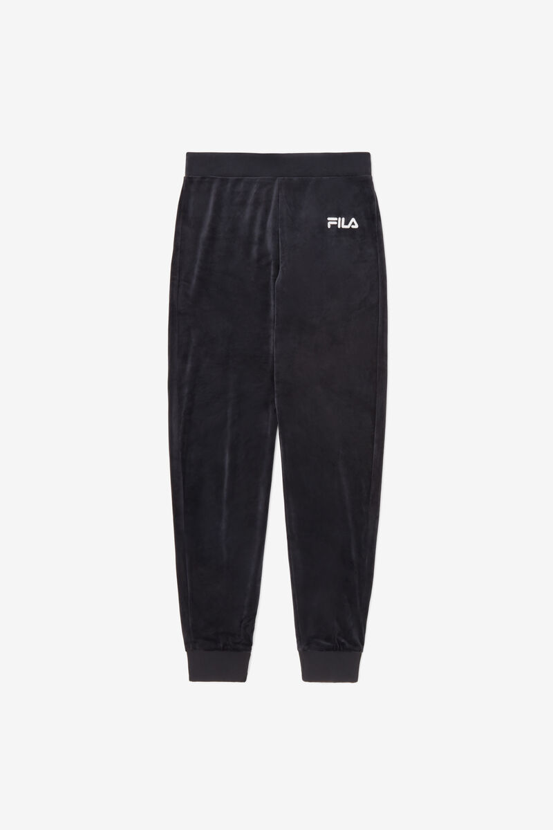 Women's Fila Sara Velour Jogger Pants Black | Ju9mEh6jNBJ