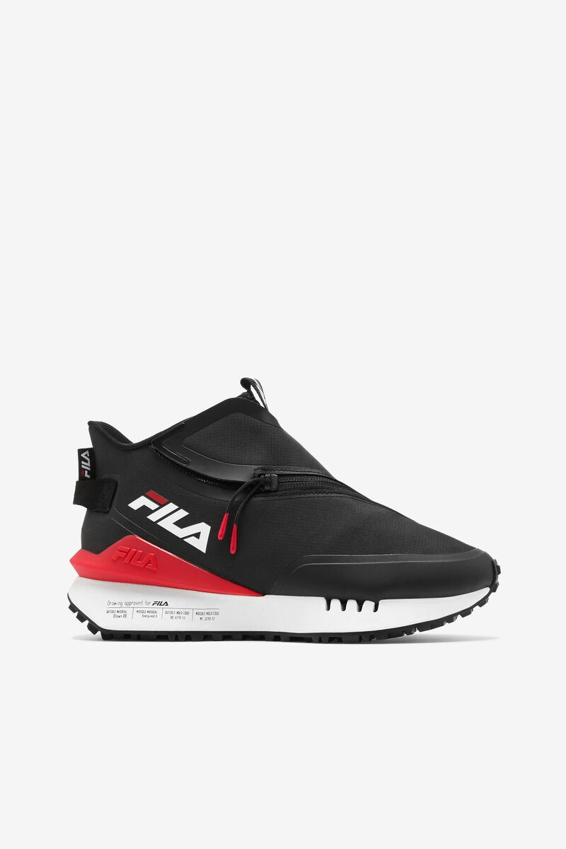 Women's Fila Space Runner Sneakers Black / Red / White | ICGkFFXQLbm
