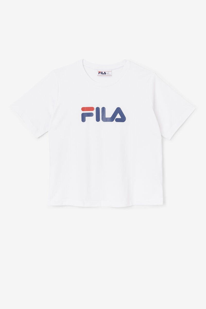 Women's Fila Thea T Shirts White | CfAQ4fV3Qh2