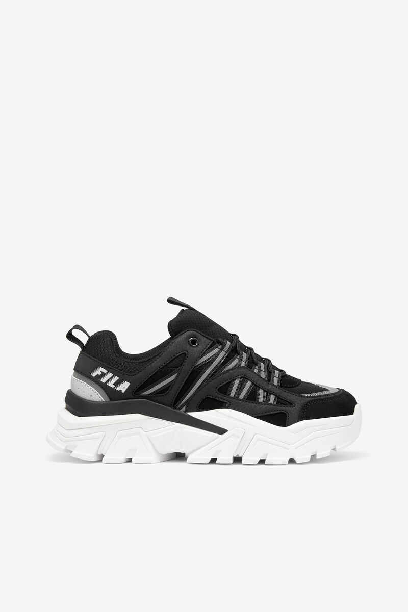 Women's Fila Vitalize Sneakers Black / White / Metal Silver | EjSuF43bavu