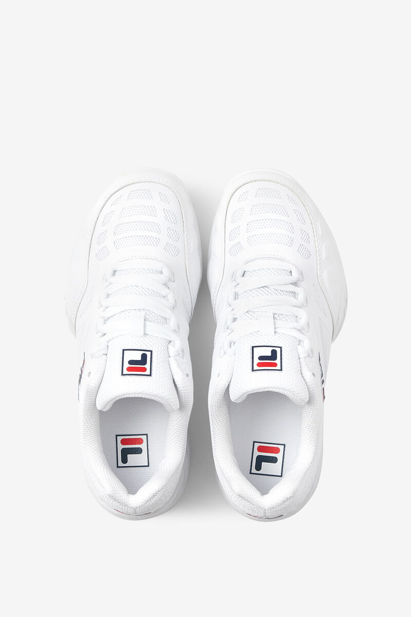 Kids' Fila Big Axilus Jr Tennis Shoes White / White / White | FIf4ItmftJN