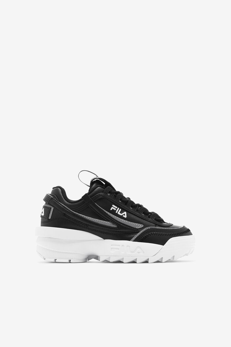Kids\' Fila Big Disruptor 2 Exp Platform Shoes Black / White / Black | INVh5YR552z