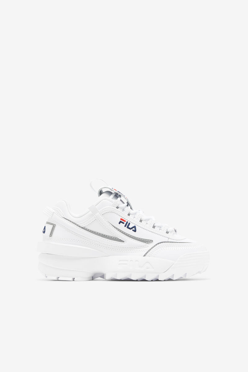 Kids\' Fila Big Disruptor 2 Exp Platform Shoes White / Navy / Red | thfKvhKaI2v