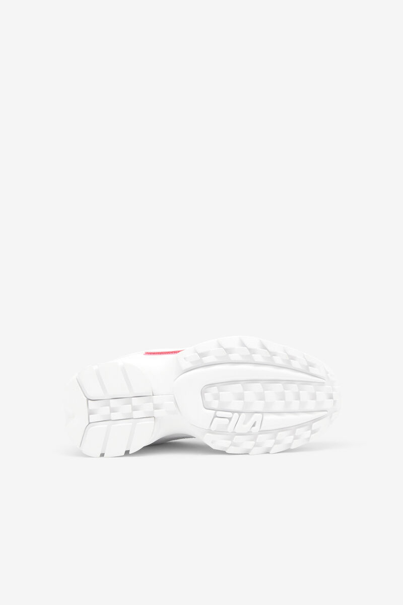 Kids' Fila Big Disruptor 2 Logo Reveal Platform Shoes White / Pink | 3Um6Cp3Mome