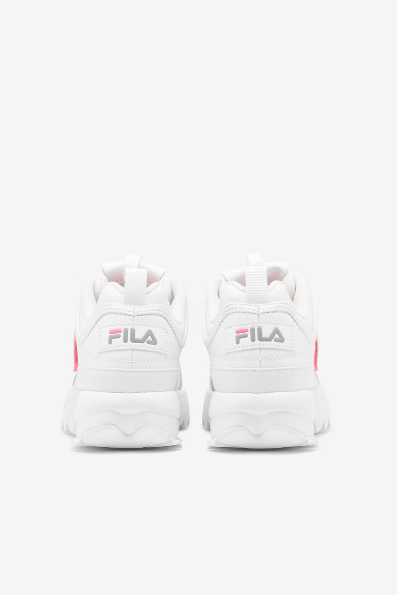 Kids' Fila Big Disruptor 2 Logo Reveal Platform Shoes White / Pink | 3Um6Cp3Mome