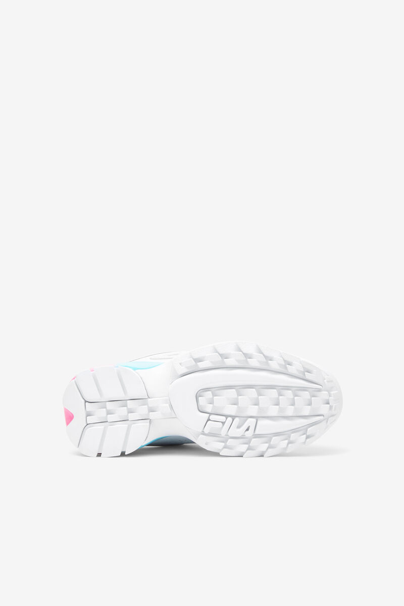 Kids' Fila Big Disruptor 2a Platform Shoes White / Pink / Blue | bAbgbQjrQ1E