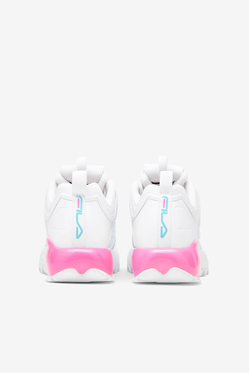 Kids' Fila Big Disruptor 2a Platform Shoes White / Pink / Blue | bAbgbQjrQ1E