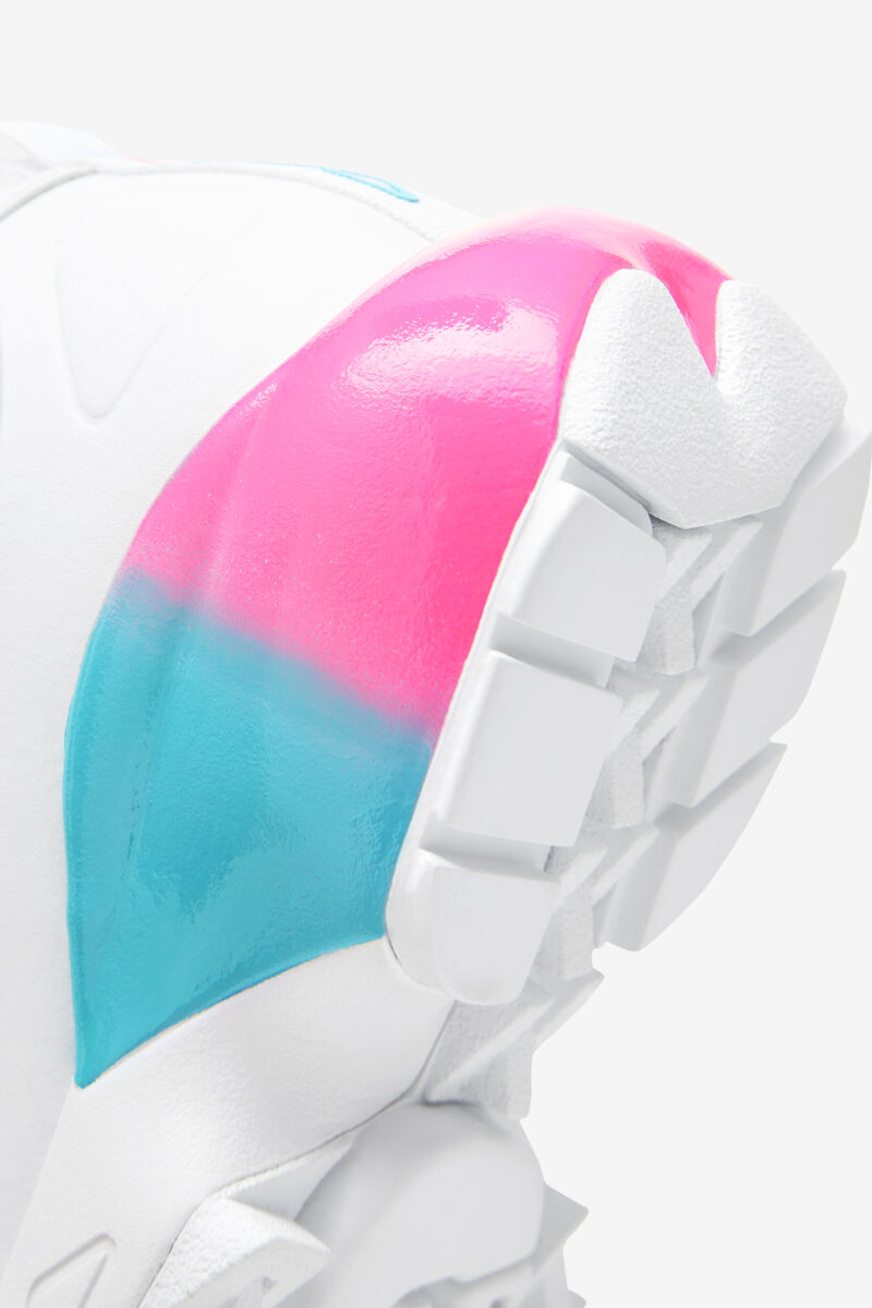 Kids' Fila Big Disruptor 2a Platform Shoes White / Pink / Blue | bAbgbQjrQ1E