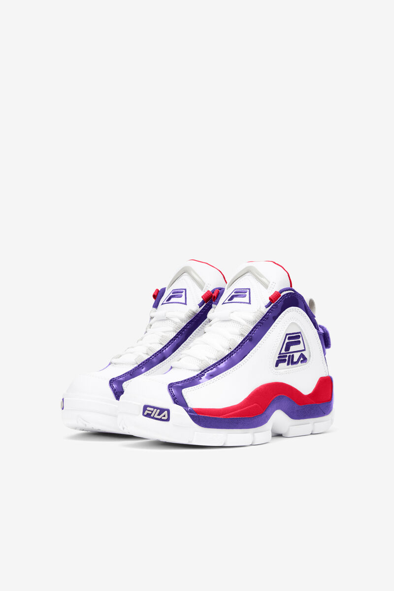 Kids' Fila Big Grant Hill 2 Basketball Shoes White / Deep Blue | 4NdXSMaYWhO
