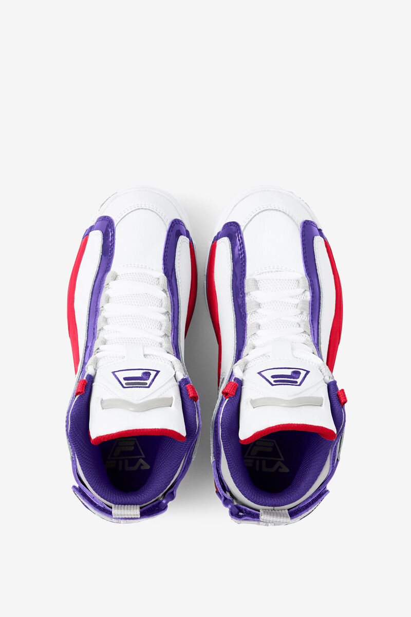 Kids' Fila Big Grant Hill 2 Basketball Shoes White / Deep Blue | 4NdXSMaYWhO