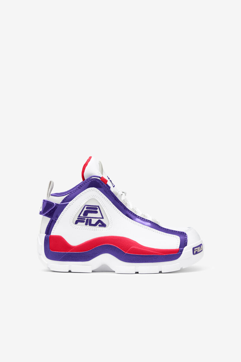 Kids\' Fila Big Grant Hill 2 Basketball Shoes White / Deep Blue | 4NdXSMaYWhO