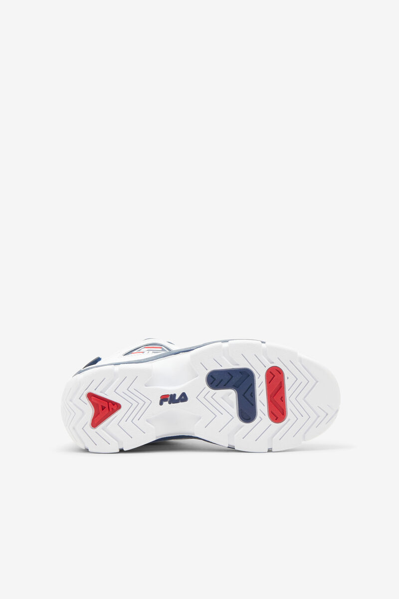 Kids' Fila Big Grant Hill 2 Basketball Shoes White / Navy / Red | leNfj1Uamsa