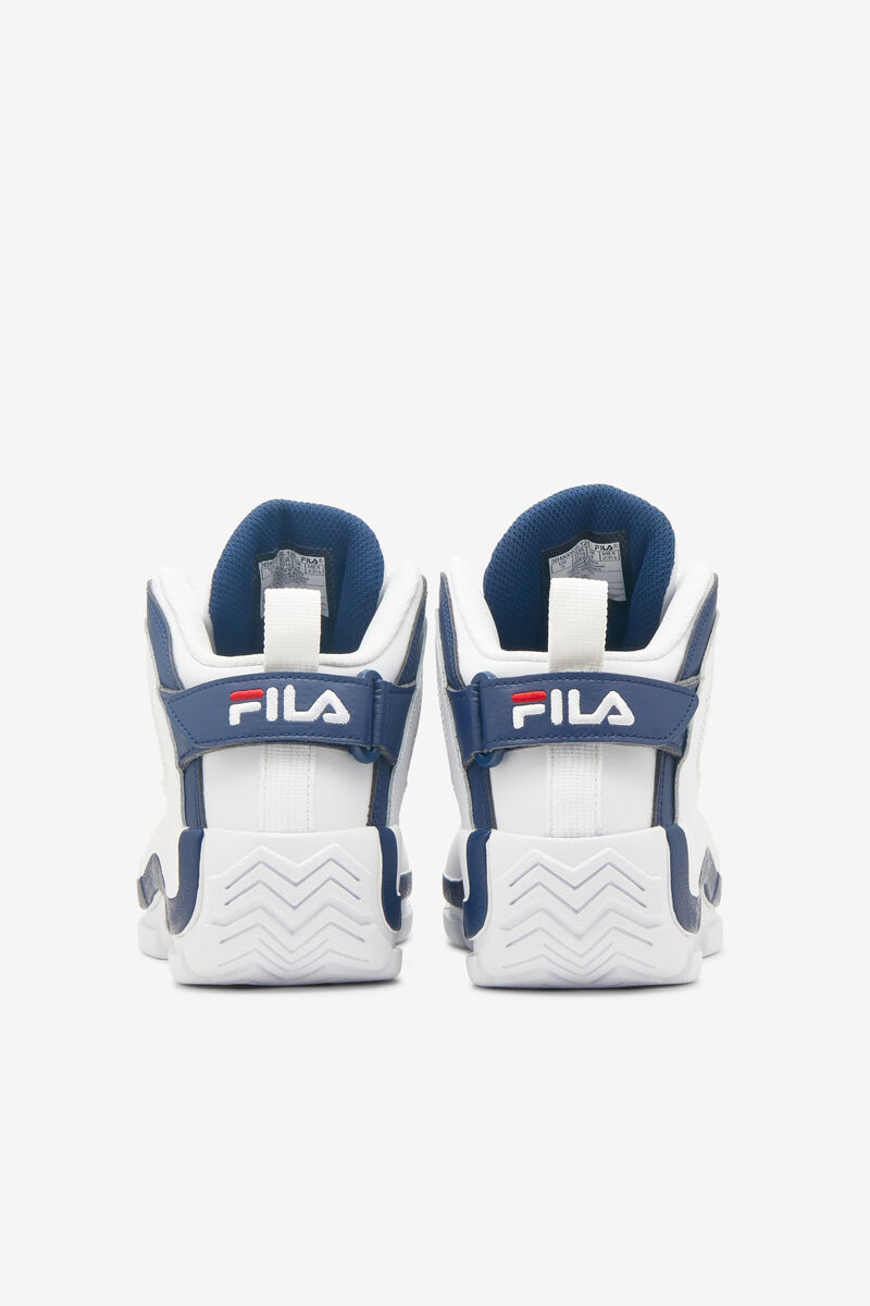 Kids' Fila Big Grant Hill 2 Basketball Shoes White / Navy / Red | leNfj1Uamsa