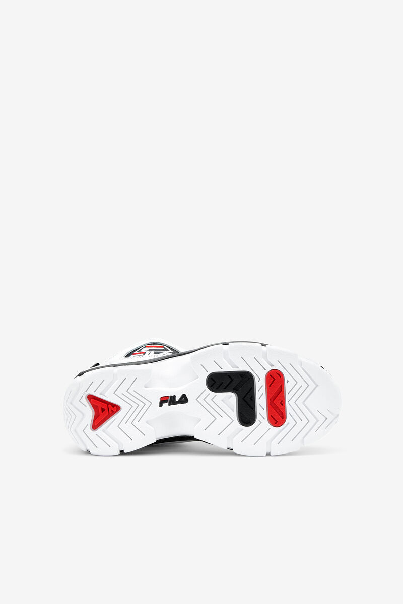 Kids' Fila Big Grant Hill 2 Basketball Shoes White / Black / Red | odpDUkMqKfF
