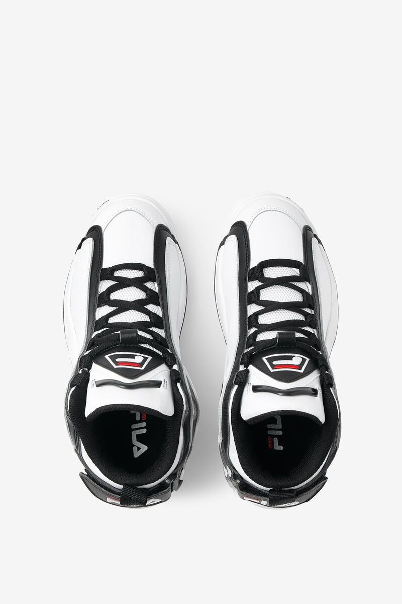 Kids' Fila Big Grant Hill 2 Basketball Shoes White / Black / Red | odpDUkMqKfF