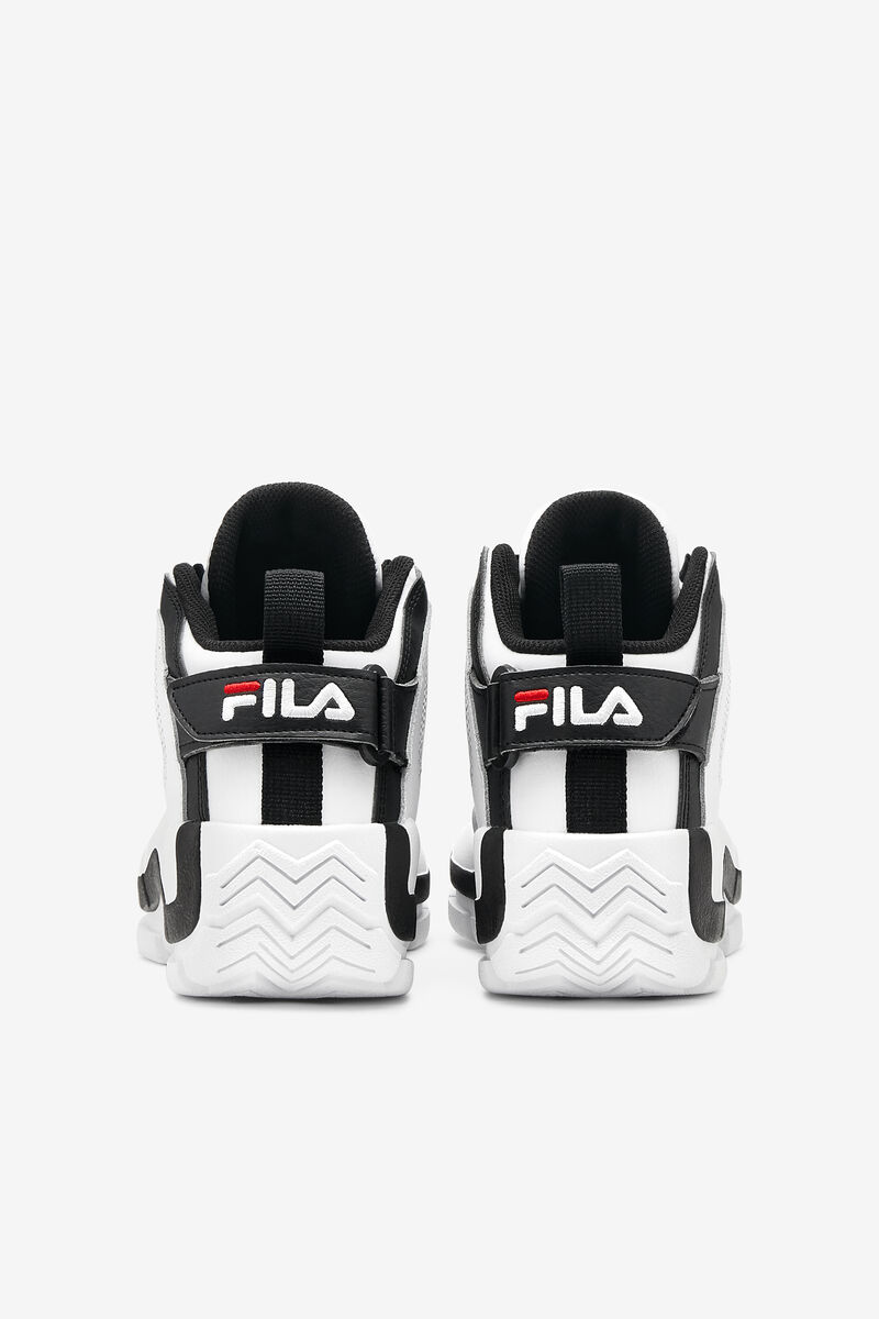 Kids' Fila Big Grant Hill 2 Basketball Shoes White / Black / Red | odpDUkMqKfF