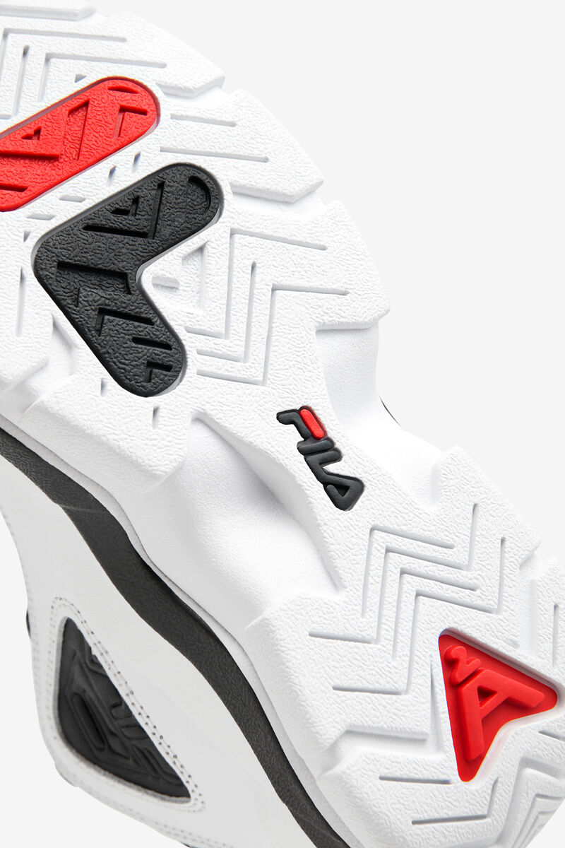 Kids' Fila Big Grant Hill 2 Basketball Shoes White / Black / Red | odpDUkMqKfF