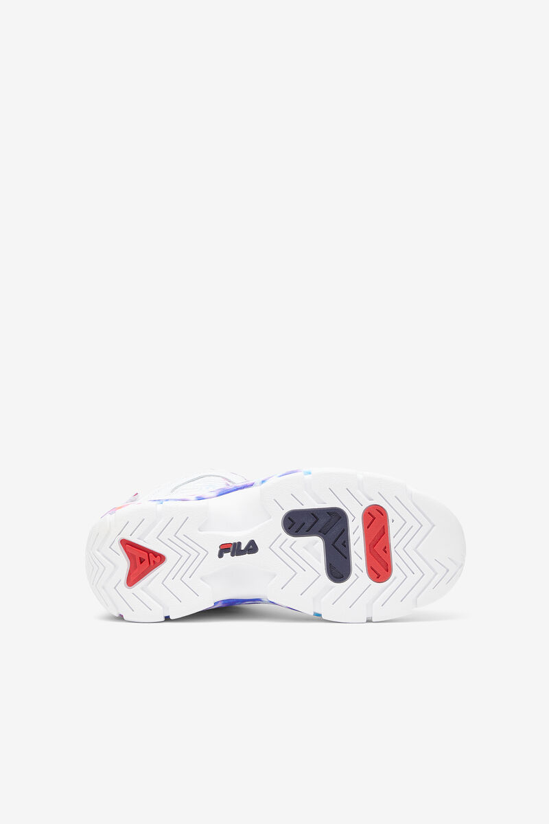 Kids' Fila Big Grant Hill 2 Tie Dye Basketball Shoes White / White | sexUKhpGyLe