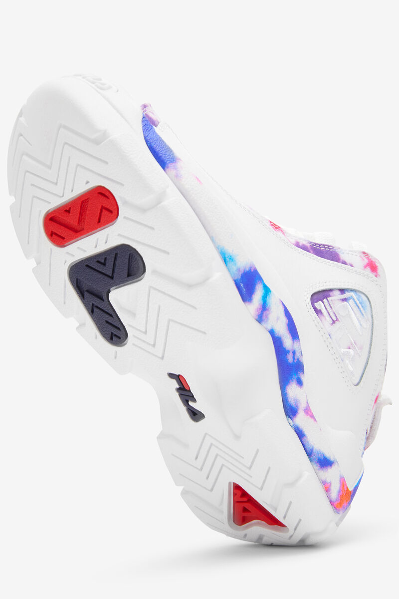 Kids' Fila Big Grant Hill 2 Tie Dye Basketball Shoes White / White | sexUKhpGyLe