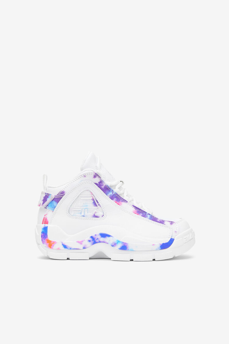Kids\' Fila Big Grant Hill 2 Tie Dye Basketball Shoes White / White | sexUKhpGyLe