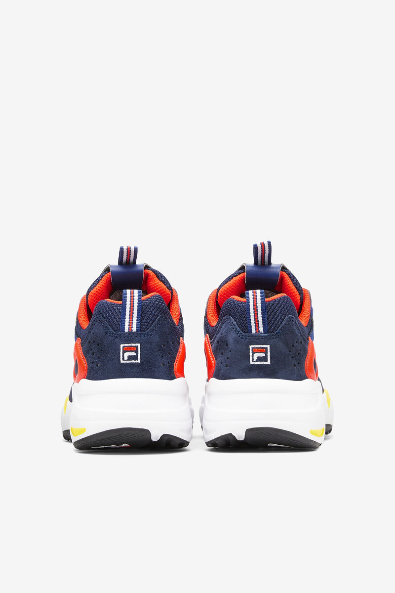 Kids' Fila Big Kids’ Ray Tracer Walking Shoes Navy / Blue / Red | 9SCnVwPZ2Oc