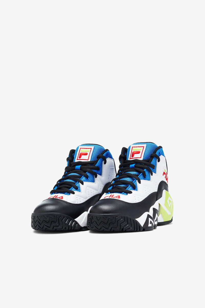 Kids' Fila Big Mb Basketball Shoes White / Black / Blue | 29JxgrPL6Ce