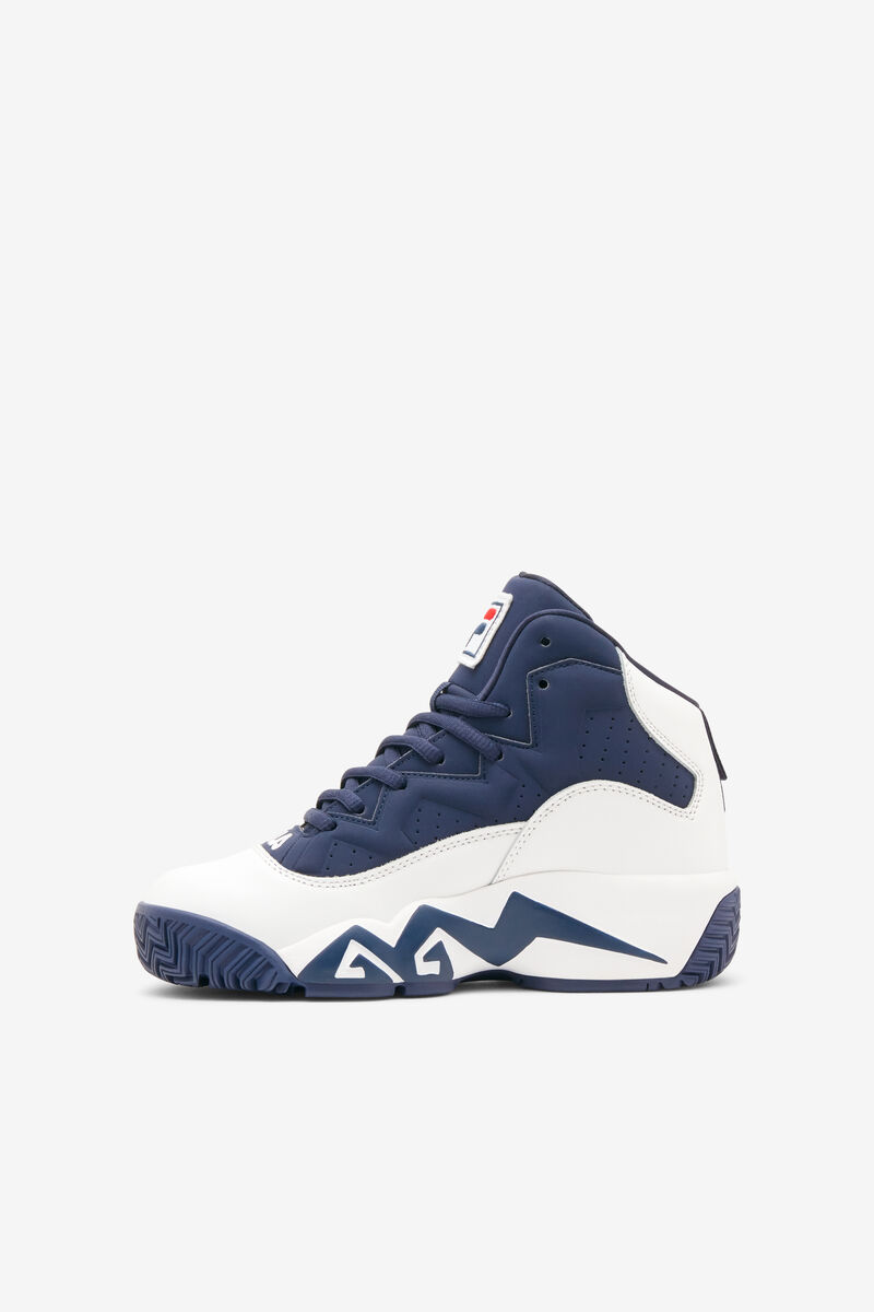Kids' Fila Big Mb Basketball Shoes White / Navy / Red | rulGZBu9cRk