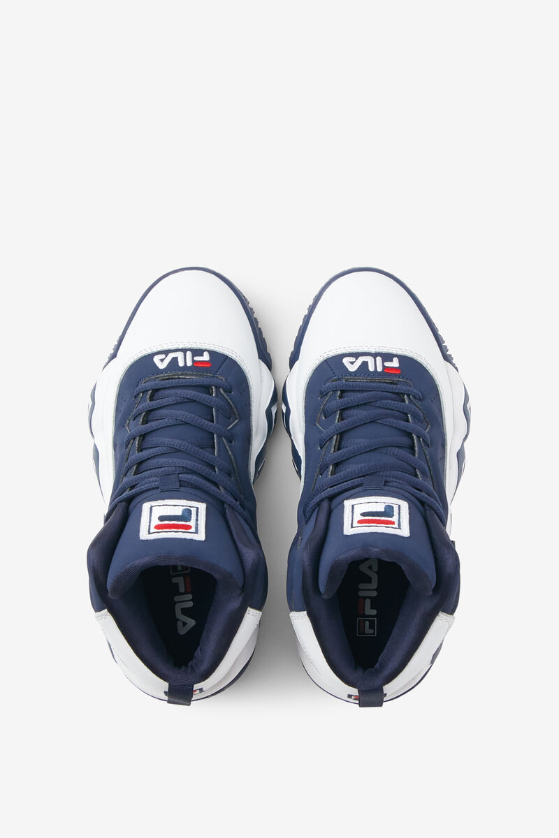 Kids' Fila Big Mb Basketball Shoes White / Navy / Red | rulGZBu9cRk