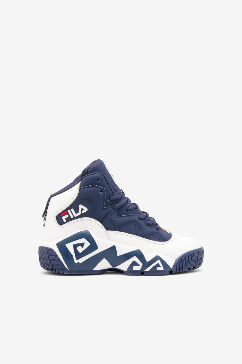 Kids\' Fila Big Mb Basketball Shoes White / Navy / Red | rulGZBu9cRk