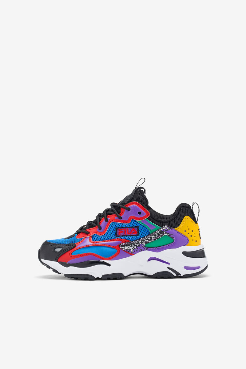 Kids' Fila Big Ray Tracer 2 Nxt Walking Shoes Blue / Red / Black | 2bvXHoQf64n