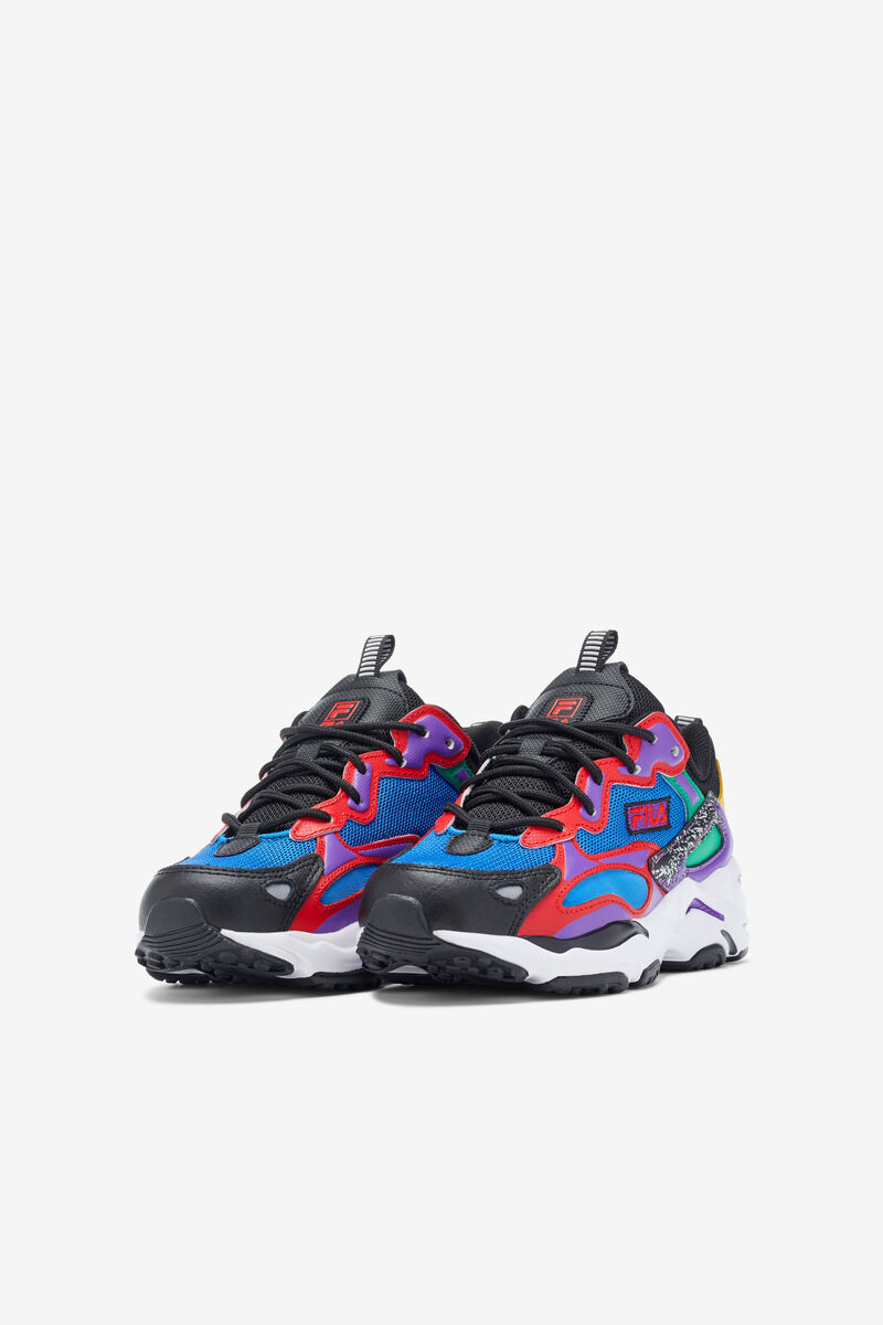 Kids' Fila Big Ray Tracer 2 Nxt Walking Shoes Blue / Red / Black | 2bvXHoQf64n