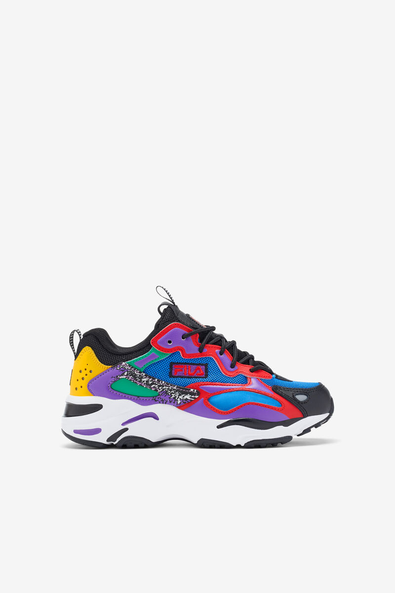 Kids\' Fila Big Ray Tracer 2 Nxt Walking Shoes Blue / Red / Black | 2bvXHoQf64n