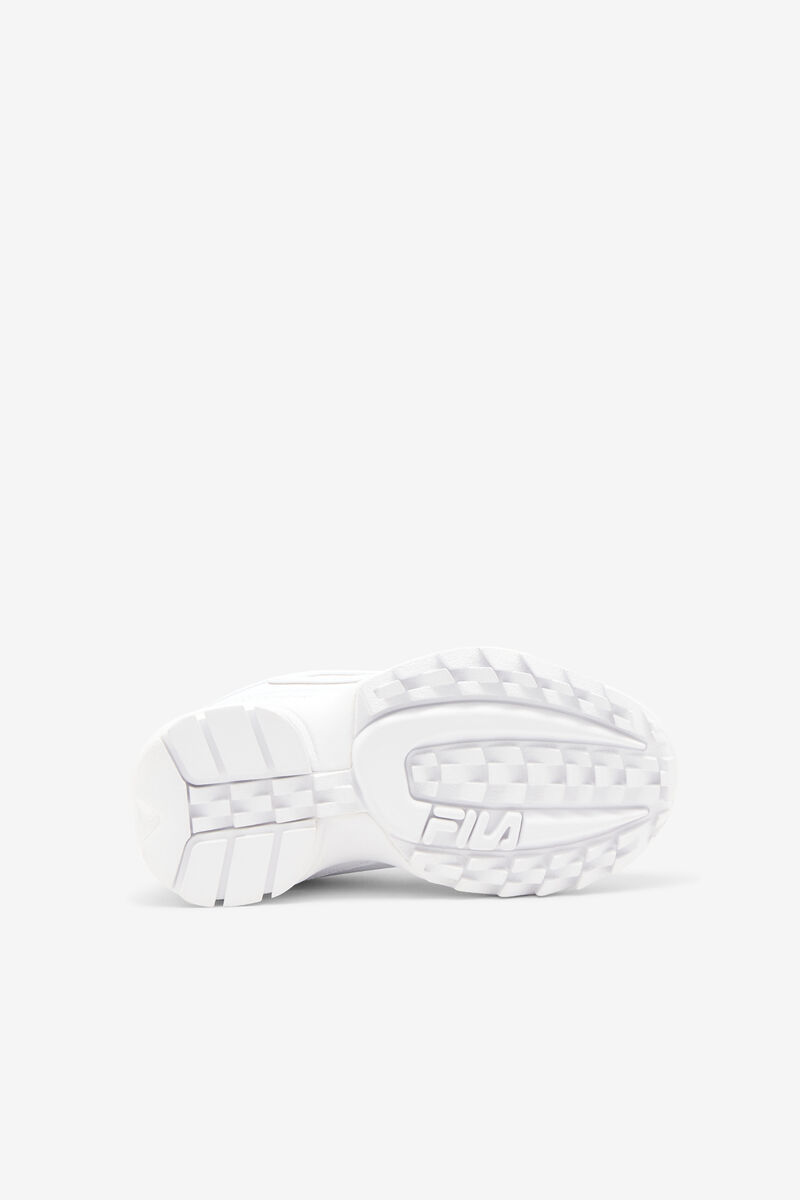 Kids' Fila Disruptor 2 Platform Shoes White / Navy / Red | blsRlLPMbLi