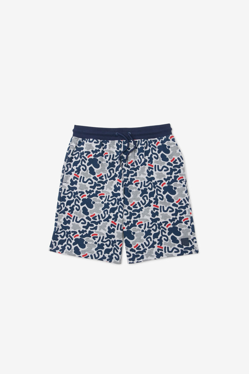Kids\' Fila Disruptor Camo Print Short Shorts Grey | RSO6hwJpkb8
