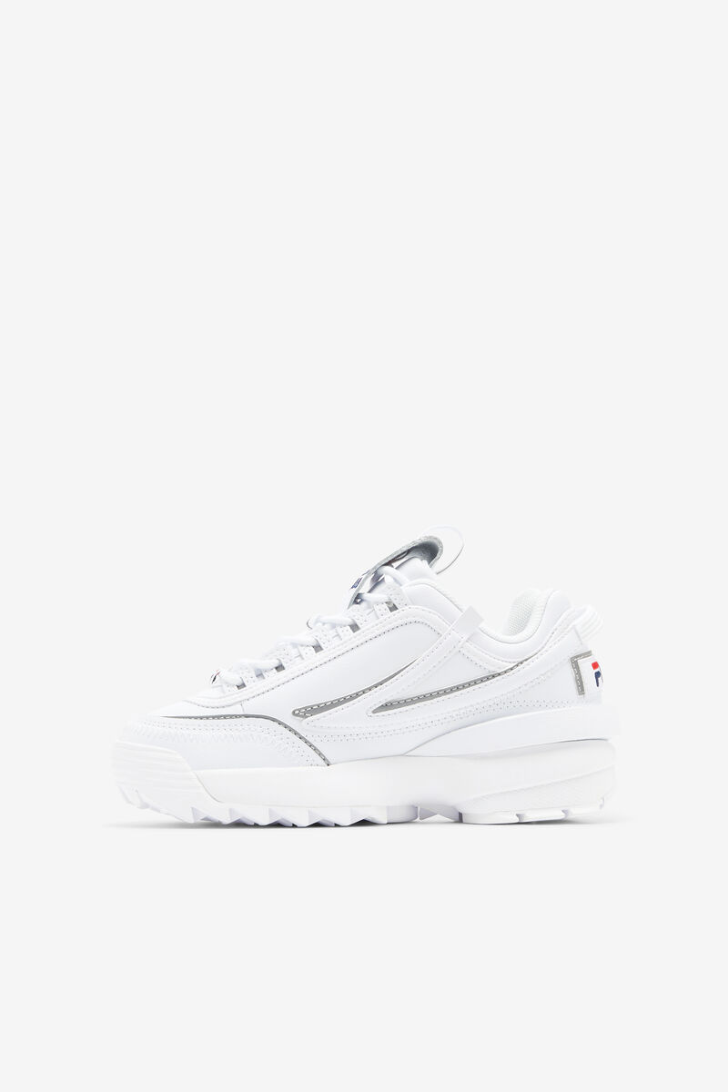 Kids' Fila Little Disruptor 2 Exp Platform Shoes White / Navy / Red | SVoWeKBHRus