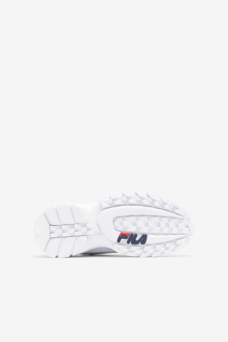 Kids' Fila Little Disruptor 2 Exp Platform Shoes White / Navy / Red | SVoWeKBHRus