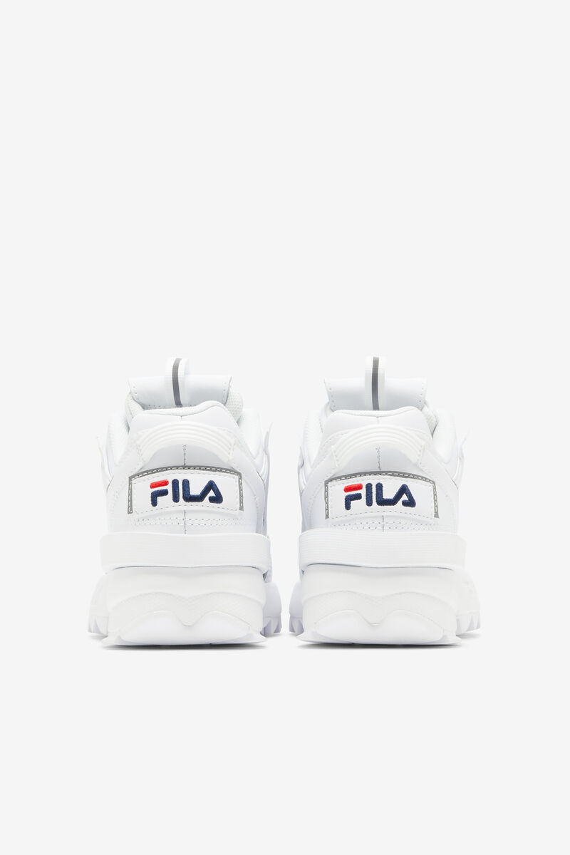 Kids' Fila Little Disruptor 2 Exp Platform Shoes White / Navy / Red | SVoWeKBHRus