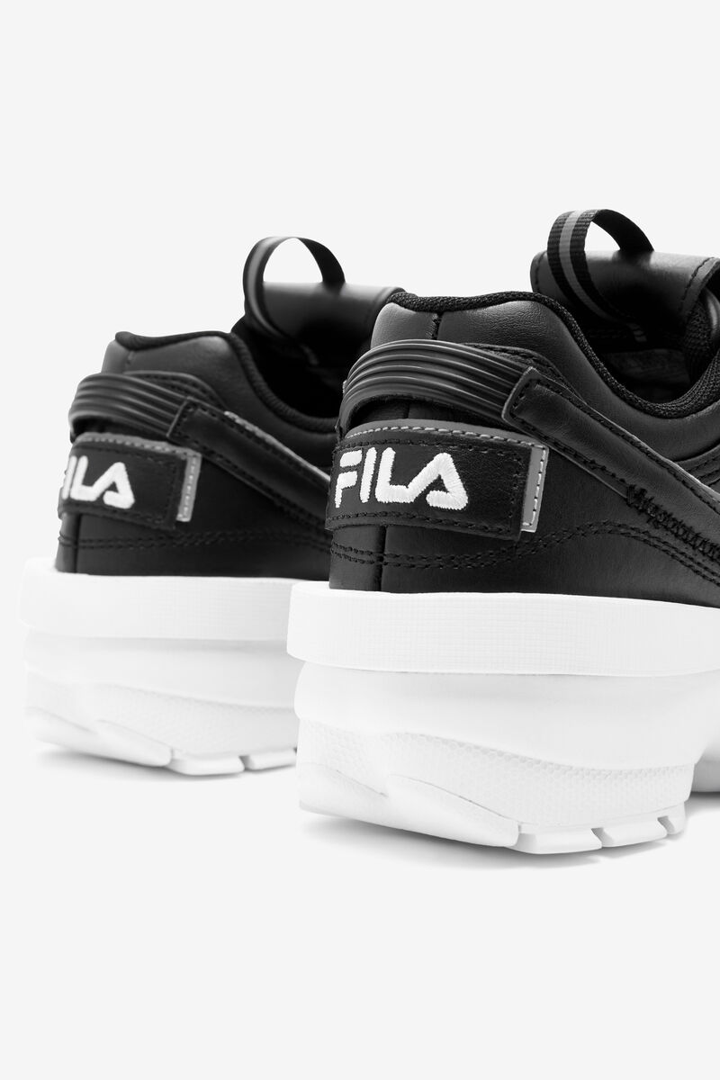 Kids' Fila Little Disruptor 2 Exp Platform Shoes Black / White / Black | VGRGP3z6ZOv