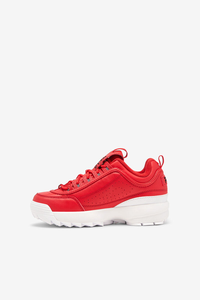 Kids' Fila Little Disruptor 2 Platform Shoes Red / White / Black | bTxSkb1axFw