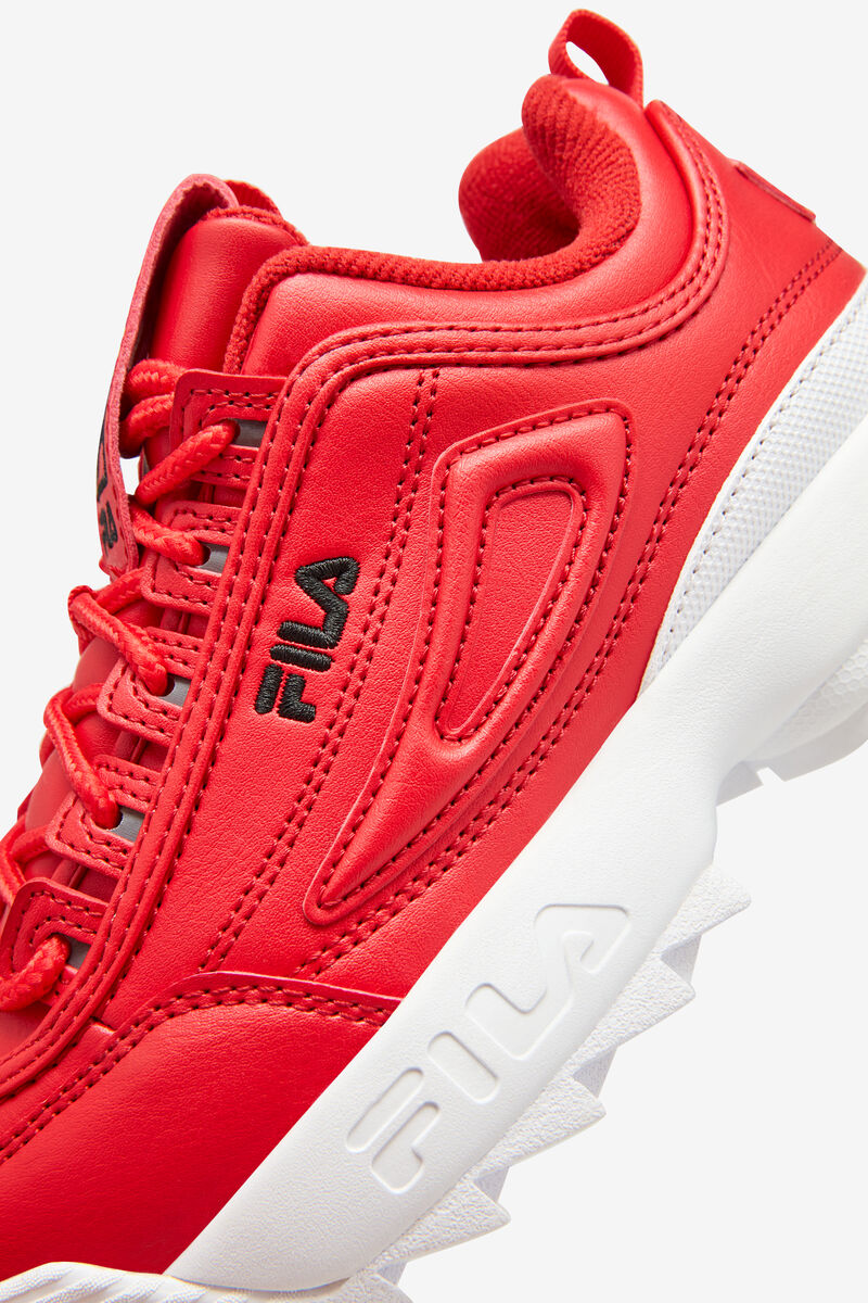 Kids' Fila Little Disruptor 2 Platform Shoes Red / White / Black | bTxSkb1axFw